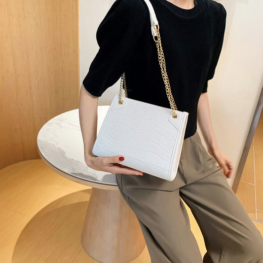 Western Style All-match Messenger Bag Net Red Crocodile Pattern  Shoulder Bag