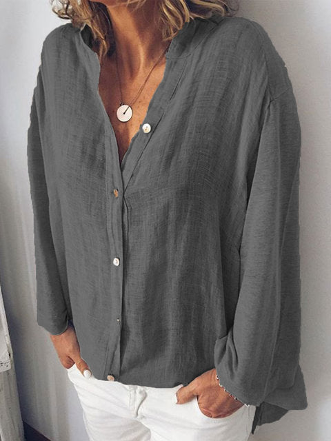 Wide loose shirt casual shirt