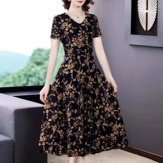 Dress High-end Western Style Plus Size Women