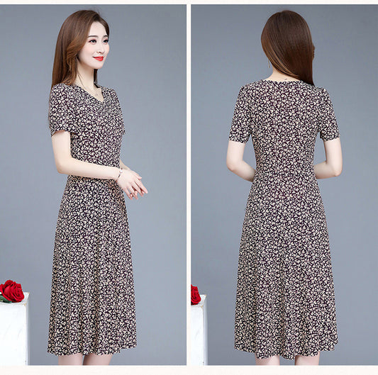 Yard cover belly print dress