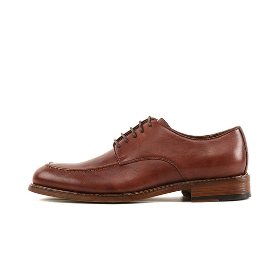 Casual Lace-up Men's Shoes Low-top Shoes British Men's Leather