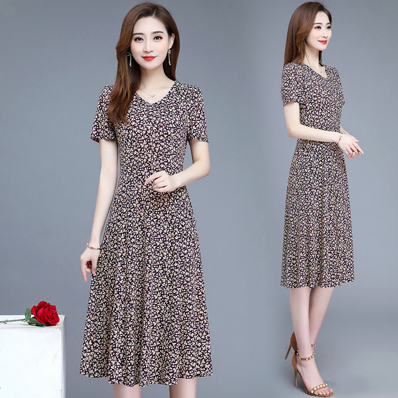 Yard cover belly print dress